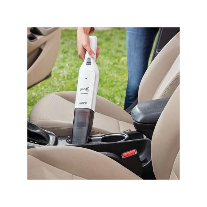 BLACK+DECKER HLVC315B11 Aspirabriciole Portatile Ciclonico Senza Sacchetto 0,2 L Batteria 12V Ioni di Litio colore Bianco
