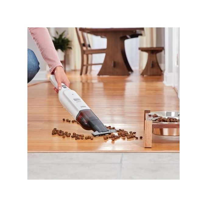 BLACK+DECKER HLVC315B11 Aspirabriciole Portatile Ciclonico Senza Sacchetto 0,2 L Batteria 12V Ioni di Litio colore Bianco