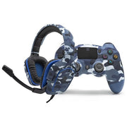 Xtreme 90432 Blue Game Kit Gamepad Wireless con Bluetooth per PlayStation 4 Cavo 2,5 m colore Blu
