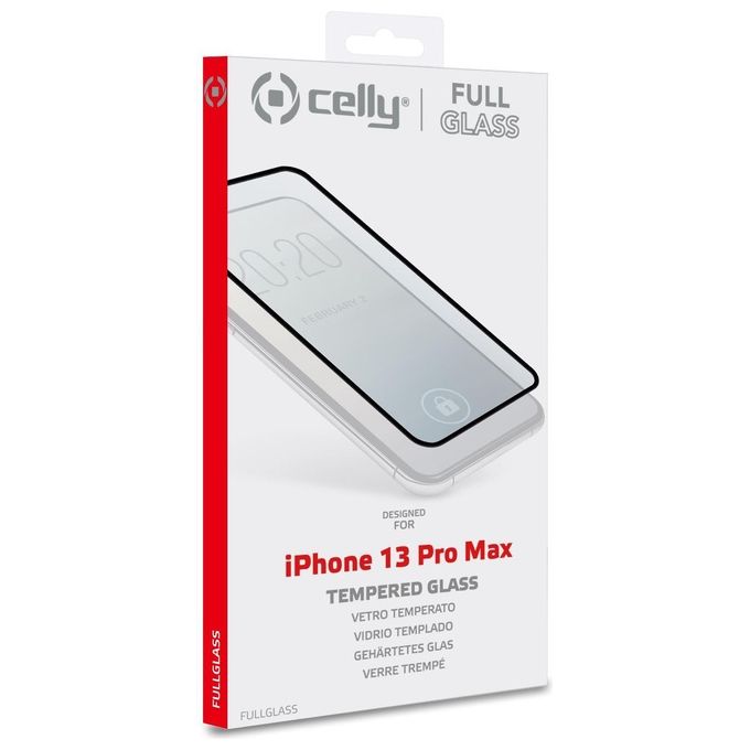 Celly Full Glass per iPhone 13 Pro Max Black