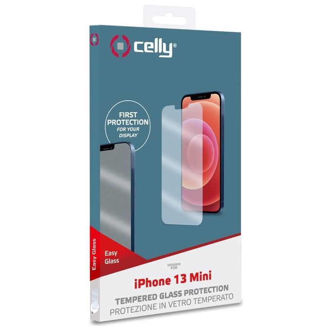 Celly Easy Glass per iPhone 13 Mini