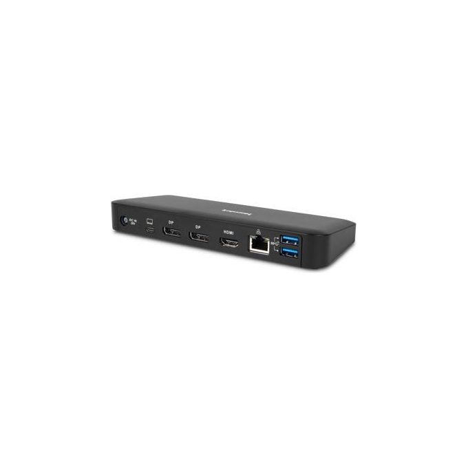 Hamlet HDOCKS600C Docking Station USB-C 3 Monitor 4K 85W Power Delivery 2 DisplayPort HDMI LAN Gigabit 4 USB colore Nero