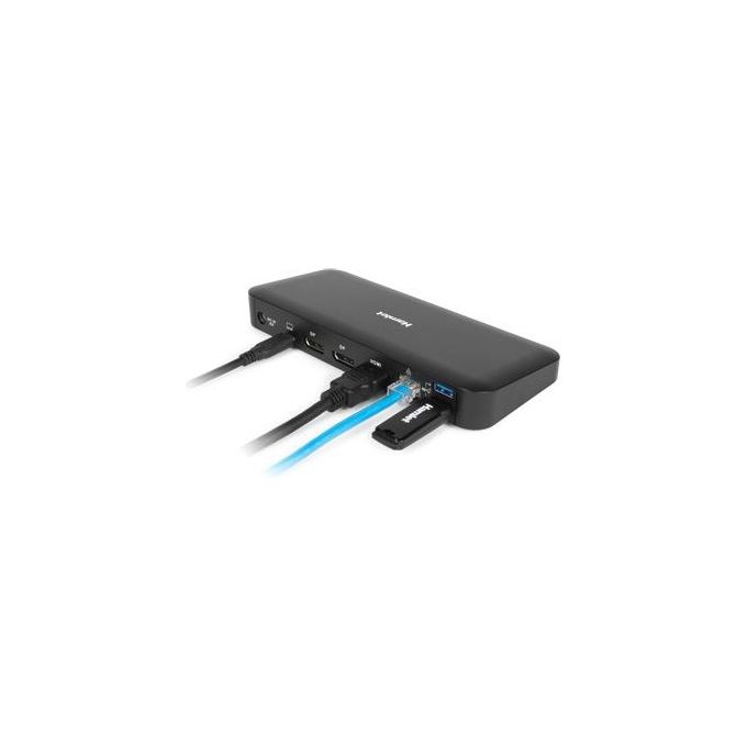 Hamlet HDOCKS600C Docking Station USB-C 3 Monitor 4K 85W Power Delivery 2 DisplayPort HDMI LAN Gigabit 4 USB colore Nero