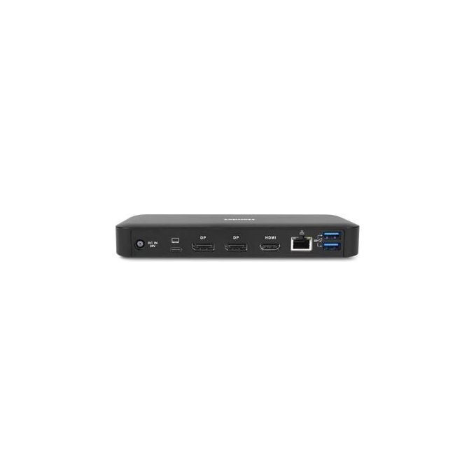 Hamlet HDOCKS600C Docking Station USB-C 3 Monitor 4K 85W Power Delivery 2 DisplayPort HDMI LAN Gigabit 4 USB colore Nero