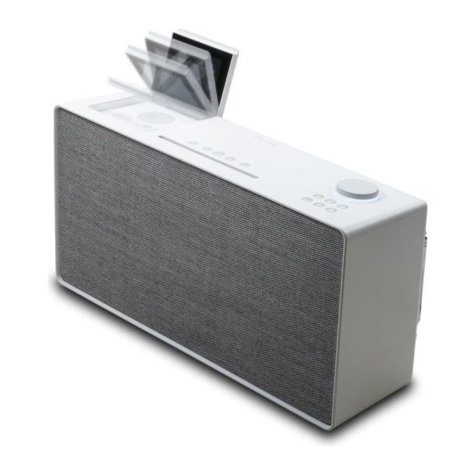 Pure EVOKE-HOME-WHT Evoke Home Sistema Musicale All in One 100 W DAB+ FM Internet Radio CD Bluetooth Spotify Connect colore Bianco Cotone
