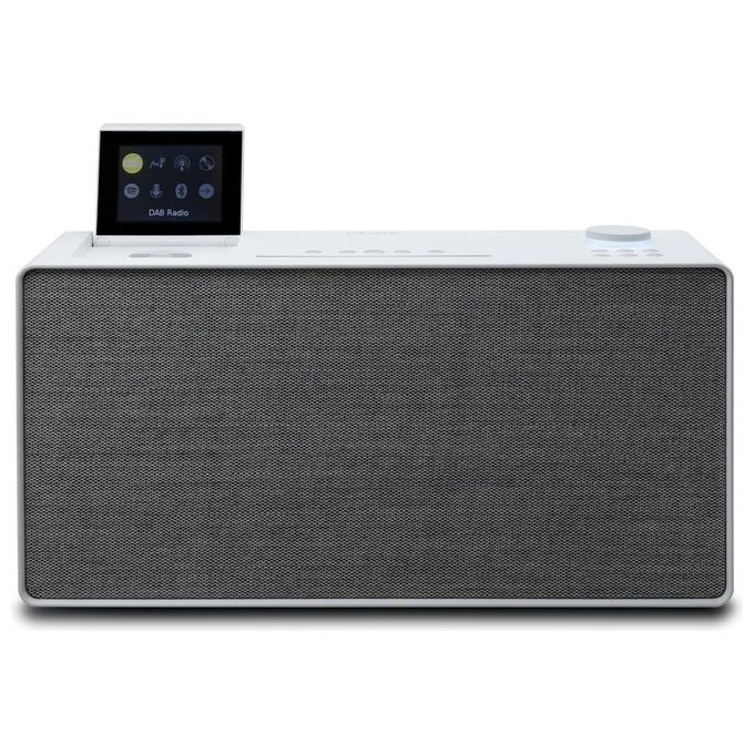 Pure EVOKE-HOME-WHT Evoke Home Sistema Musicale All in One 100 W DAB+ FM Internet Radio CD Bluetooth Spotify Connect colore Bianco Cotone