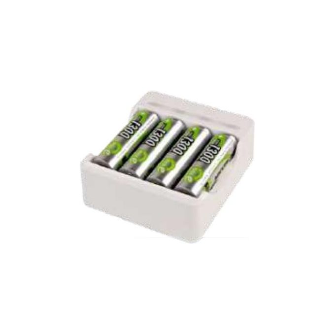 Ansmann Caricabatterie Basic IV con 4 x AA 1300mAh Akku