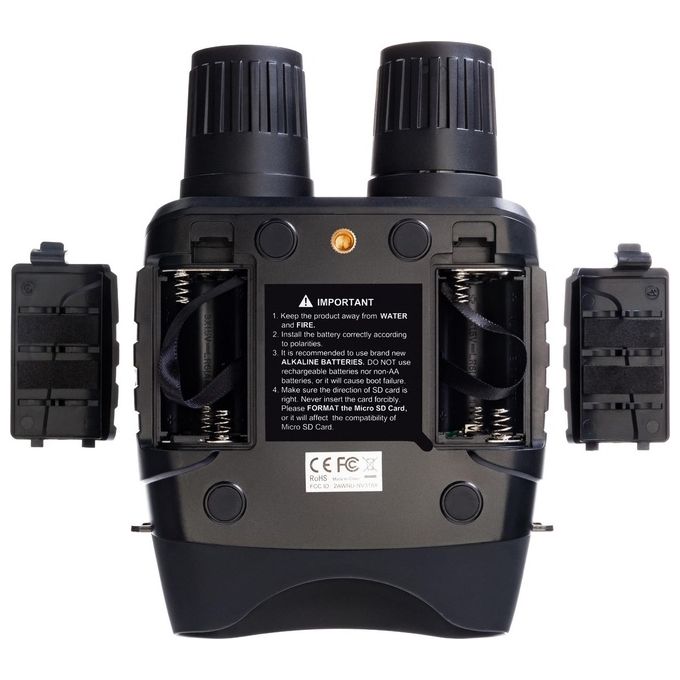 Levenhuk 77664 Halo 13x Visore Notturno Binoculare Digitale Ingrandimento 13x Zoom Ottico Wi-Fi Registrazione Video 1280x960 px e Foto 2048x1536 px colore Nero