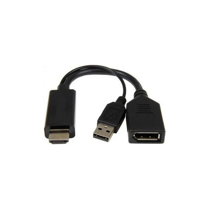 Link LKADAT202 Adattatore Video Attivo HDMI Maschio DisplayPort 1.2 Femmina con USB 4K 4096x2160 colore Nero