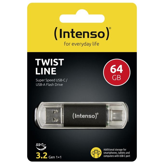 Intenso 3539491 Flash Drive Twist 128Gb Usb 3.2  Usb-C