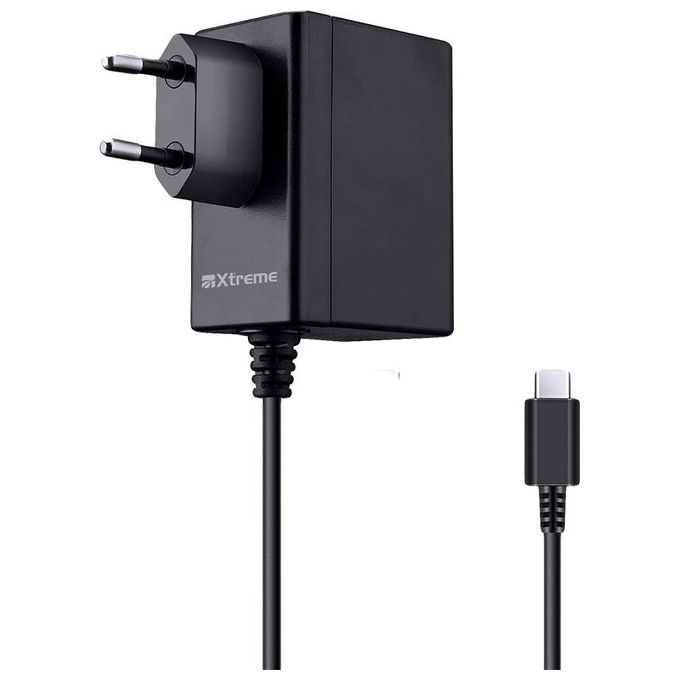 Xtreme Videogames 95643 Caricabatterie USB Type C Nintendo Switch Switch OLED Switch Lite 15V 2.5A Docking Station colore Nero