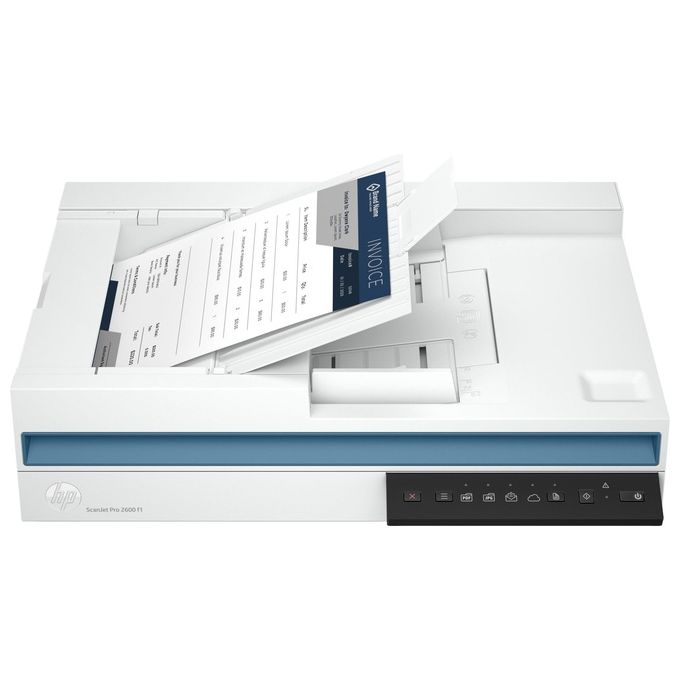 HP 20G05A ScanJet Pro 2600 f1 Scanner Piano e ADF A4 1200 dpi 25 ppm Fronte Retro ADF 60 fogli USB colore Bianco