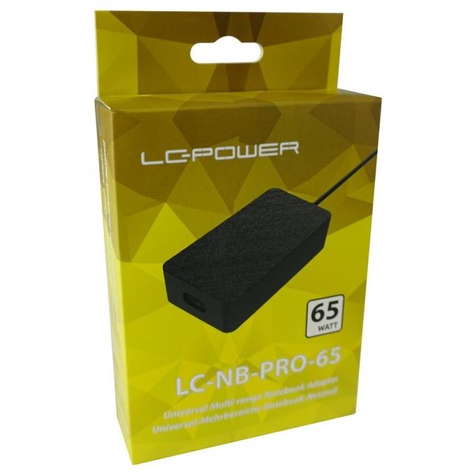 LC Power LC-NB-PRO-65 Alimentatore Notebook 65W Nero