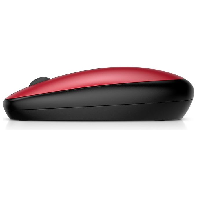 HP Mouse Empire Wireless 240 Sensore Ottico 1600 DPI Bluetooth 5.1 3 Pulsanti Design Ambidestro Windows 11 Rosso