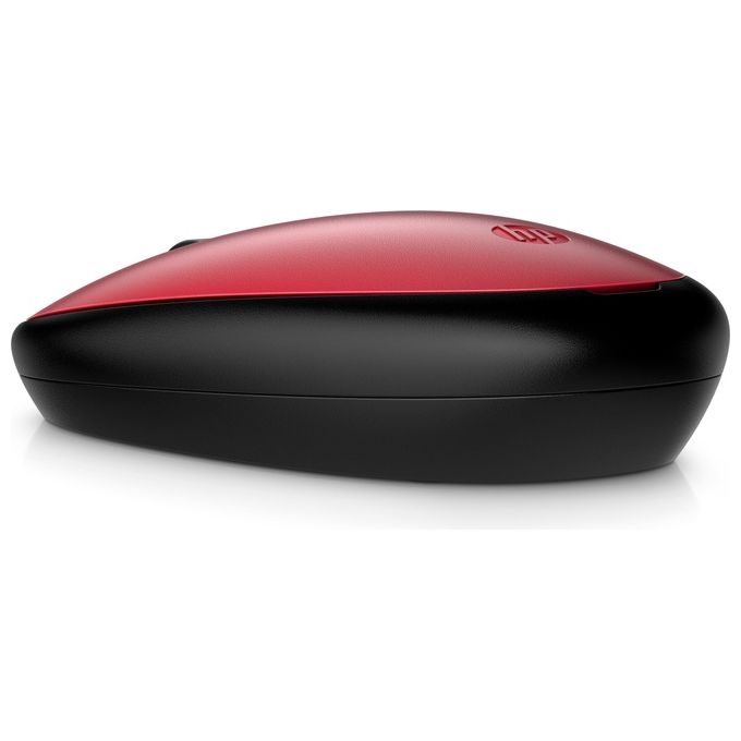 HP Mouse Empire Wireless 240 Sensore Ottico 1600 DPI Bluetooth 5.1 3 Pulsanti Design Ambidestro Windows 11 Rosso