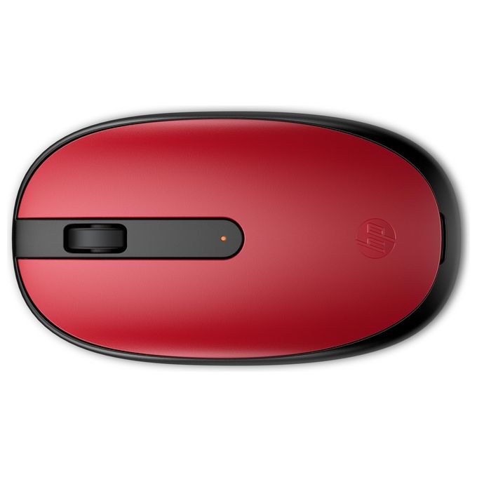 HP Mouse Empire Wireless 240 Sensore Ottico 1600 DPI Bluetooth 5.1 3 Pulsanti Design Ambidestro Windows 11 Rosso