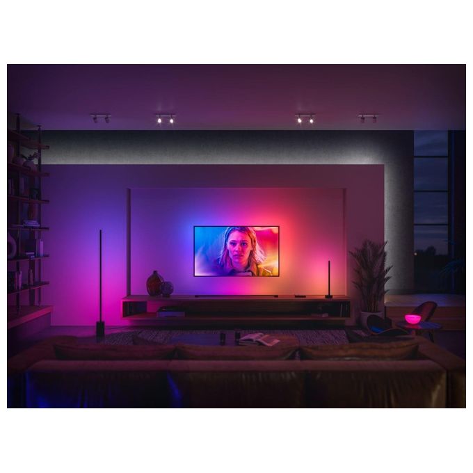 Philips 8718696176269 Signe Lampada da terra LED intelligente dimmerabile con controllo app e voce 29 W 2550 lm Bluetooth Zigbee colore Nero