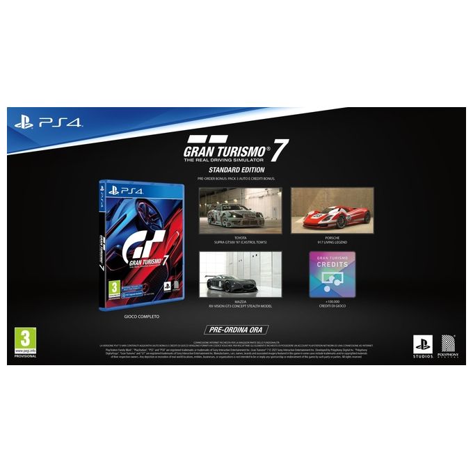 Sony Gran Turismo 7 Videogioco Standard Edition Multilingua Blu-ray per PlayStation 4 PS4