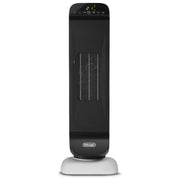 De'Longhi HFX25S20 Termoventilatore Ceramico a Torre 2000W Telecomando Timer 24h Oscillante per ambienti fino a 60 m³ colore Nero