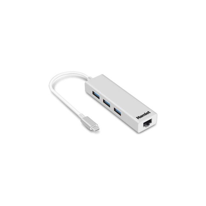 Hamlet Hub 3 Usb 3.1 Type-C e Lan Rj45
