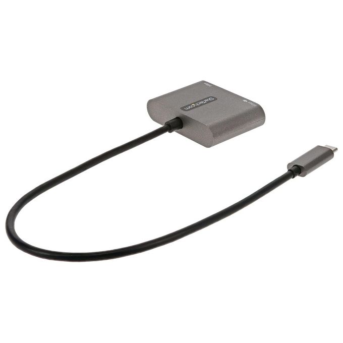 StarTech CDP2HDUACP2 Adattatore multiporta USB C USB-C a HDMI 4K 100W PD Pass-Through Hub USB 3.0 5Gbps colore Grigio