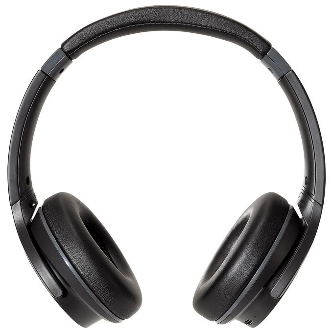 Audio-Technica ATH-S220BTBK Cuffie On-Ear Wireless Bluetooth 5.0 con Cavo 60h Autonomia Multipoint colore Nero