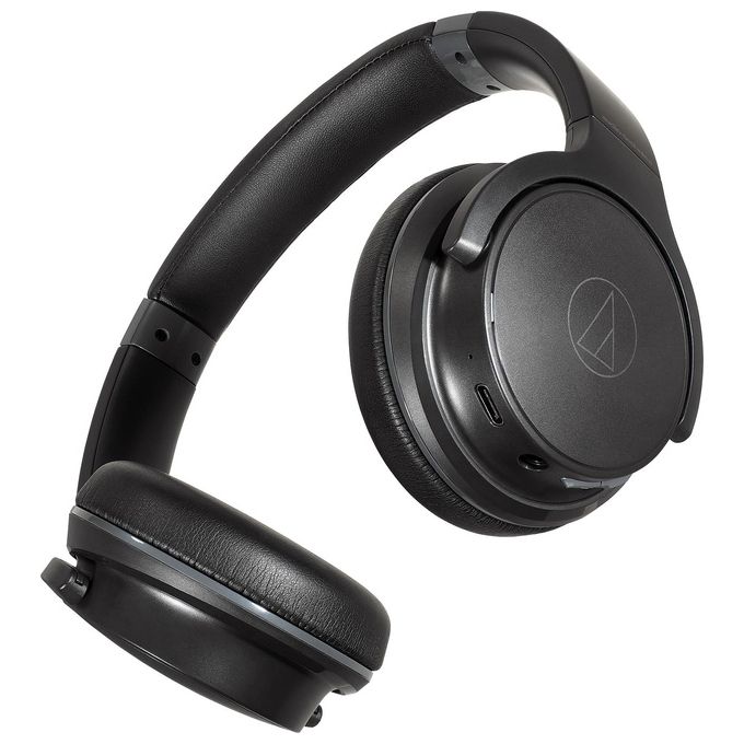 Audio-Technica ATH-S220BTBK Cuffie On-Ear Wireless Bluetooth 5.0 con Cavo 60h Autonomia Multipoint colore Nero