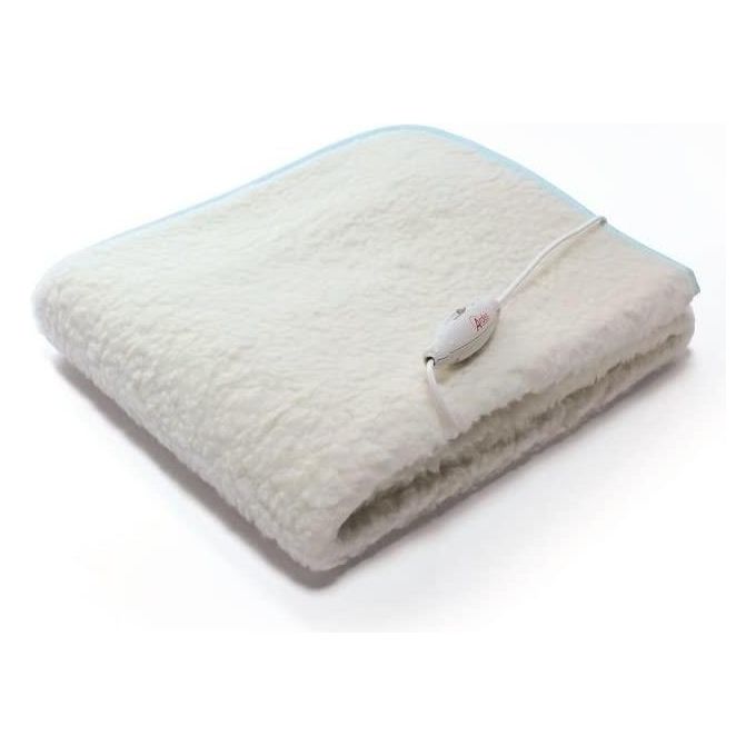 Ardes AR4011M Morpheo Maxi Sottocoperta Elettrica 60 W in Pura Lana con Sistema di Sicurezza TPS colore Bianco