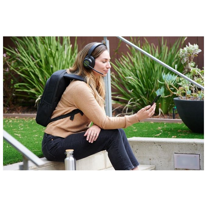 Kensington K83452WW Cuffie over-ear Bluetooth H3000 Cancellazione Rumore Attiva con AI Durata Batteria 60 h Connessione Bluetooth 5.2 colore Nero