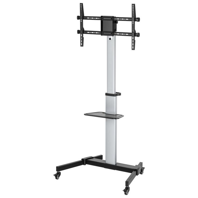 Equip 650630 Carrello LFD rotante da 37-86 pollici Supporto fino a 50 Kg Rotazione 90° Inclinazione -10° +5° VESA max 600x400 colore Argento