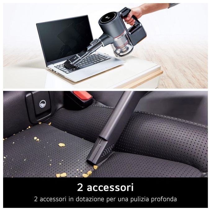 LG A9K-CORE3S CordZero Aspirapolvere a bastone senza fili Kompressor 1,05 L 260 W 120 min 83 dB Wi-Fi colore Argento