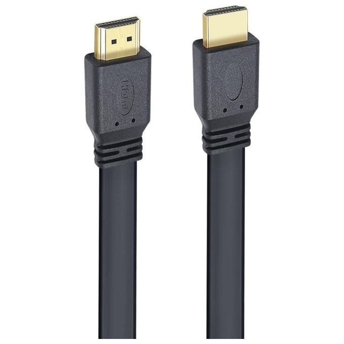 Techly Cavo Hdmi 2.0 High Speed con Ethernet A-A M-M Piatto 0.5mt