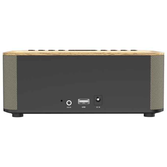Kenwood CR-ST40DAB-M Radiosveglia Stereo DAB+ FM Bluetooth 5.3 3 Sveglie 6W USB colore Legno