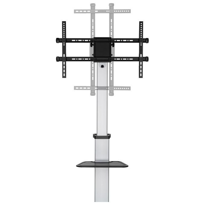 Equip 650630 Carrello LFD rotante da 37-86 pollici Supporto fino a 50 Kg Rotazione 90° Inclinazione -10° +5° VESA max 600x400 colore Argento