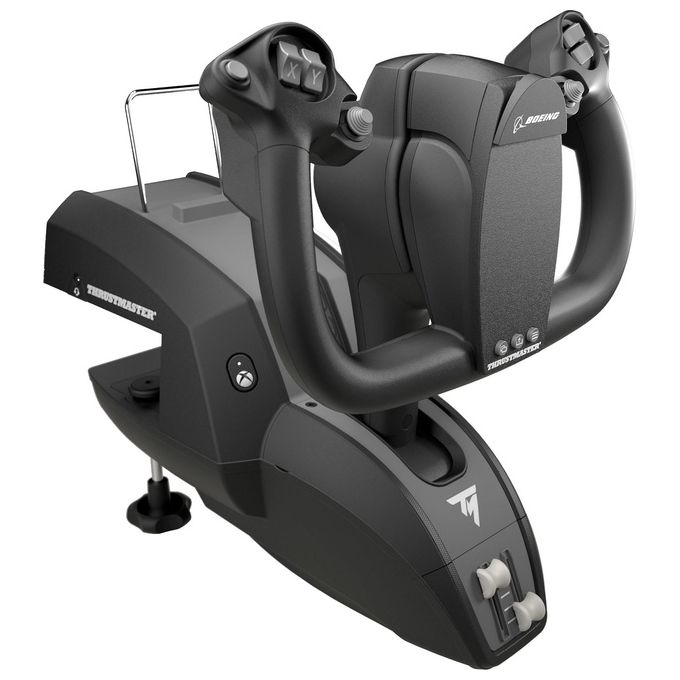 Thrustmaster 4460210 TCA Yoke Pack Boeing Edition Fight-stick con Cloche e Quadrante Manetta USB per PC e Xbox Tecnologia Magnetica H.E.A.R.T 16 bit colore Nero Grigio
