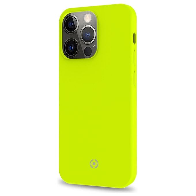 Celly Cromo Fluo Cover per iPhone 13 Pro Max Giallo