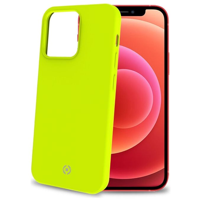 Celly Cromo Fluo Cover per iPhone 13 Pro Max Giallo