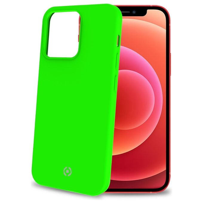 Celly Cromo Fluo Cover per iPhone 13 Pro Max Verde