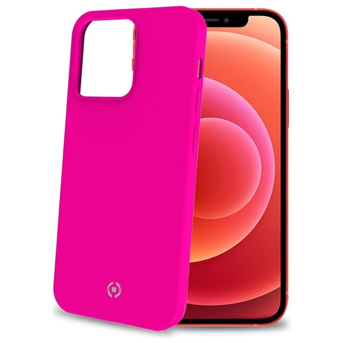 Celly Cromo Fluo Cover per iPhone 13 Pro Max Rosa