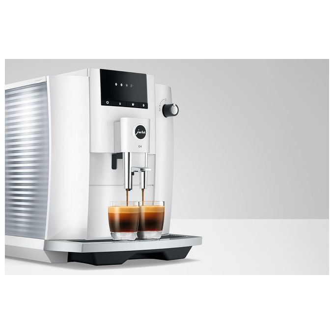 Jura E4 Piano White Macchina da caffe' Automatica 1,9 L 15 bar 1450 W Macinacaffe' Aroma Professional Wi-Fi colore Bianco