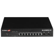 EDiMAX GS-5208PLG V2 Switch Web Smart 10 Porte Gigabit PoE+ con 2 Porte SFP colore Nero