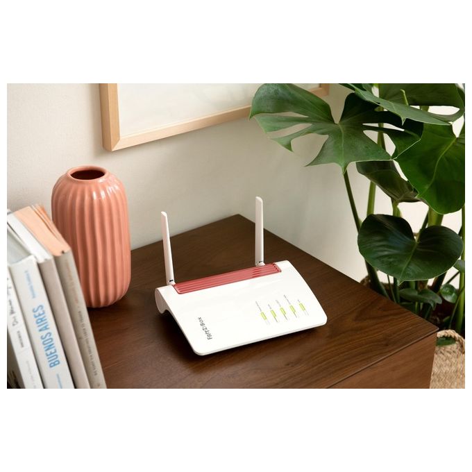 FRITZ! 6850 5G Modem Router Wireless Dual Band Wi-Fi 5 4 porte Gigabit Ethernet USB 3.0 VoIP Base DECT SIM Slot colore Bianco