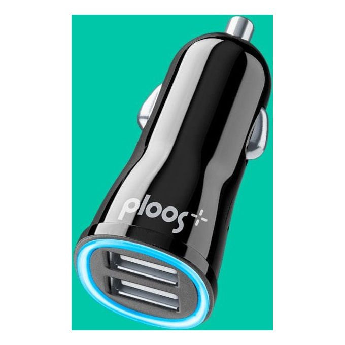 Cellular Line Caricabatterie da Auto Dual 2A Nero