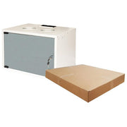 Link LK1907U40E Armadio Rack 19'' Da Muro 6U 40 Kg Porta Vetro Temperato Disassemblato colore Grigio