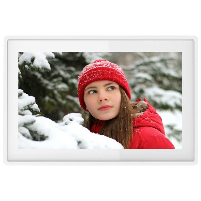 Denver PFF-1021WHITE Frameo Cornice Digitale 10.1'' IPS Touch Screen Wi-Fi 16GB microSD colore Bianco