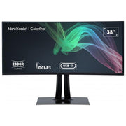 ViewSonic VP3881A Monitor 38'' WQHD+ IPS HDR10 USB-C HDMI 2.0 Altoparlanti Integrati Regolazione Altezza VESA 100x100 colore Nero