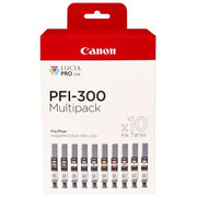 Canon PFI-300 Multipack Cartuccia d'Inchiostro Originale 10 pz Inchiostro Pigmentato LUCIA PRO per imagePROGRAF PRO-300 colore Multicolore
