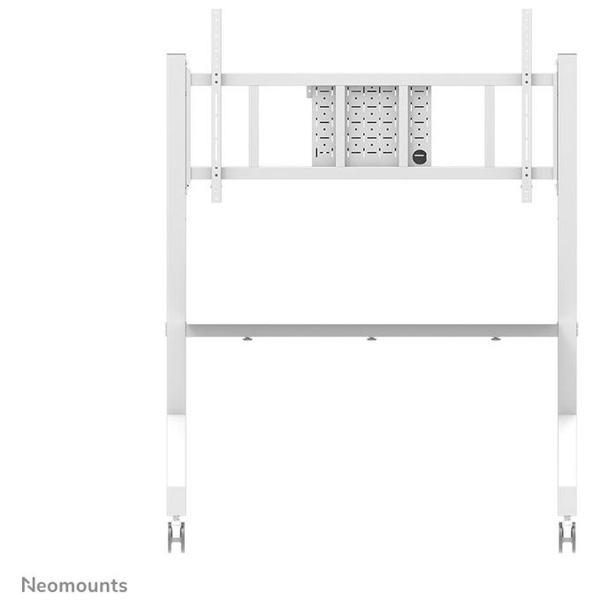 Neomounts FL50-575WH1 Carrello TV Mobile Altezza Regolabile 129-139 cm Capacita' 125 Kg VESA 100x100-1100x600 mm colore Bianco