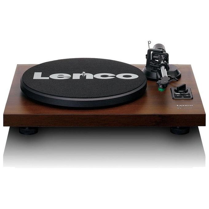 Lenco LS-600WA Giradischi a cinghia Bluetooth 5.0 amplificato 2x30W con altoparlanti colore Noce
