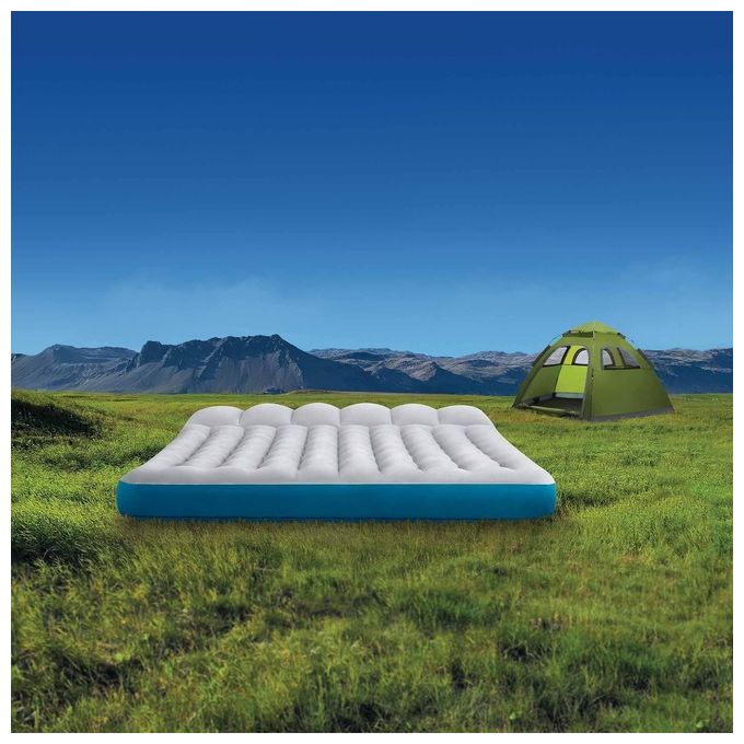 Intex 67999 Materasso Gonfiabile Camping Laminato Matrimoniale 193x127x24cm Comfort e Resistenza in Viaggio